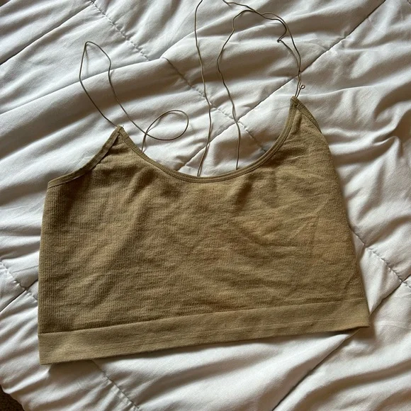 Large green urban outfitters spaghetti strap tank top - Picture 2 of 2